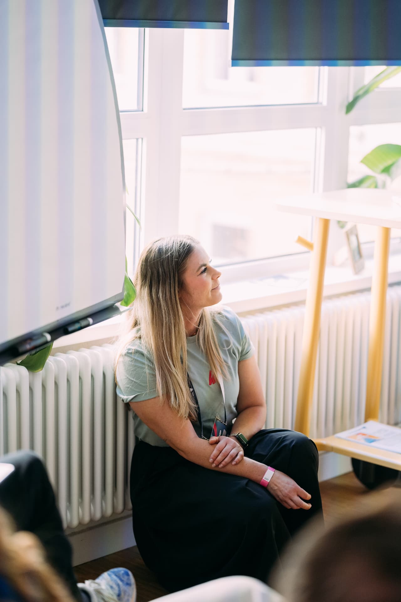 Nadine Wiewiorra als Host einer Veranstaltung
